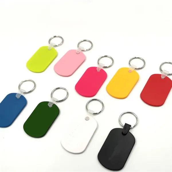 Oval Shape ABS PVC Key Tag
