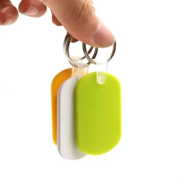 Oval Shape ABS PVC Key Tag