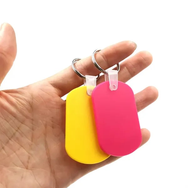 Oval Shape ABS PVC Key Tag