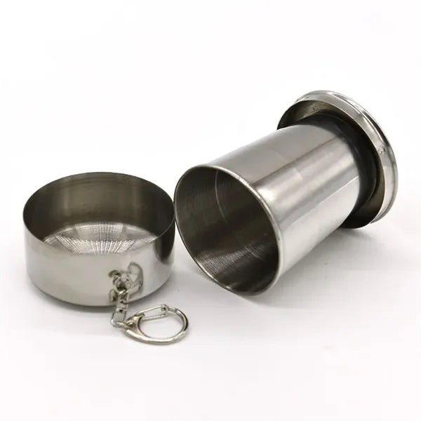 5 OZ Stainless Steel Camping Collapsible Mug Folding Cup