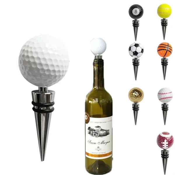 Spherical Metal Red Wine Bottle Stopper