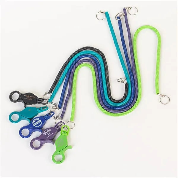 20" Stretch Lanyard Bungee Casino Coil With a clip