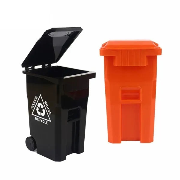 Mini Trash Bin Styled Plastic Pen Holder