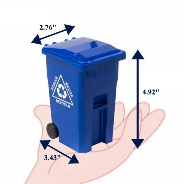 Mini Trash Bin Styled Plastic Pen Holder