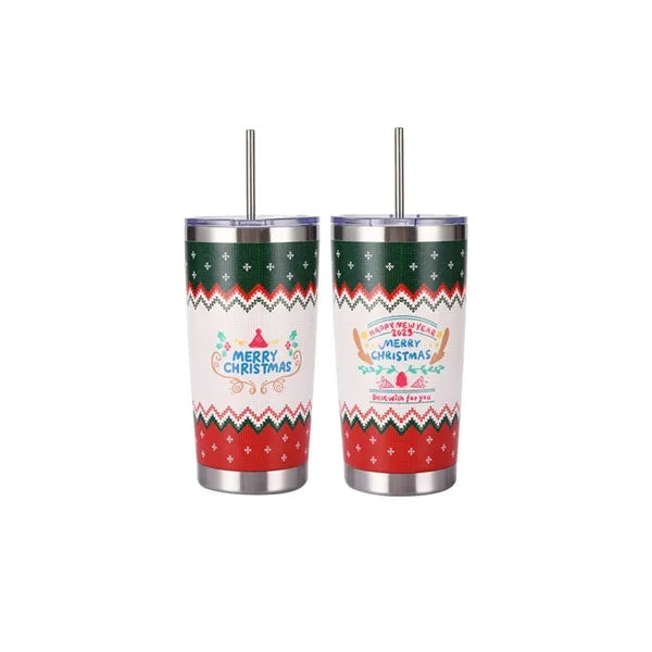 Double-Layer Ice Cup 20oz Stainless Steel Spray-Coated Custo