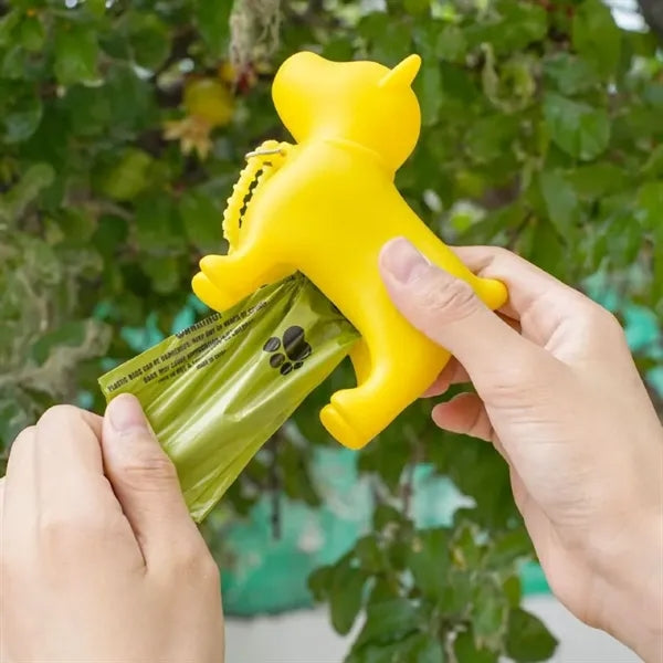 Portable Dog Shaped Poop Bag Dispenser