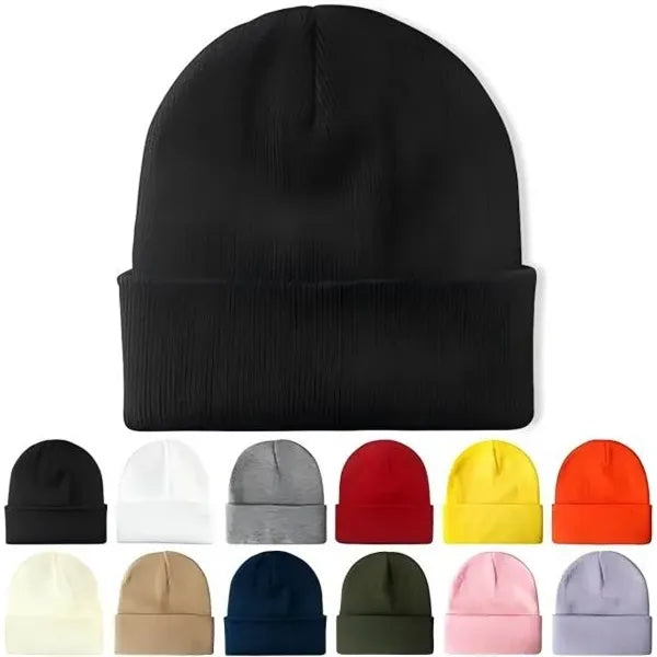 Unisex Knitted Beanie With Custom Logo