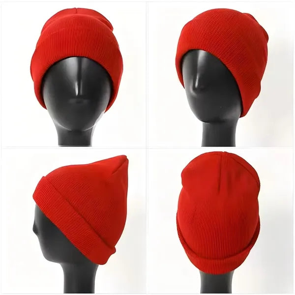 Unisex Knitted Beanie With Custom Logo