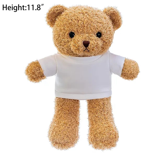 12" Teddy Bear With Removable Clothes