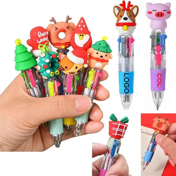 4 Inks multicolor Ballpoint Pen Christmas Gifts