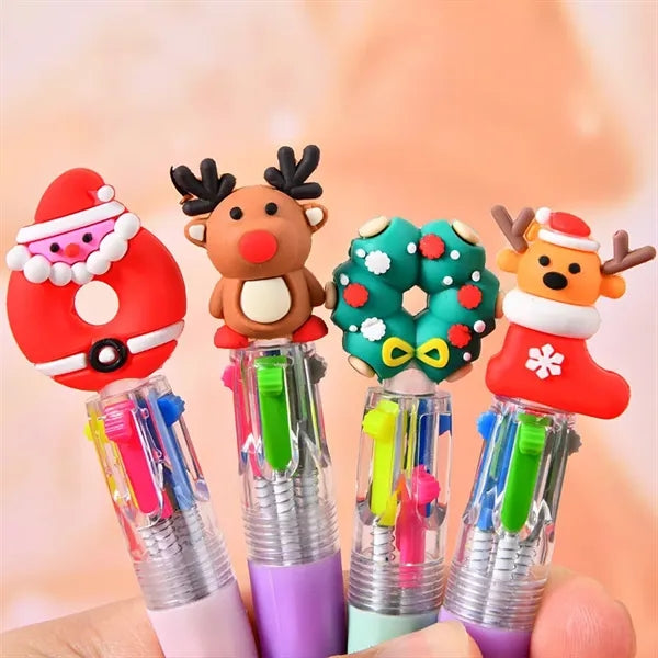 4 Inks multicolor Ballpoint Pen Christmas Gifts