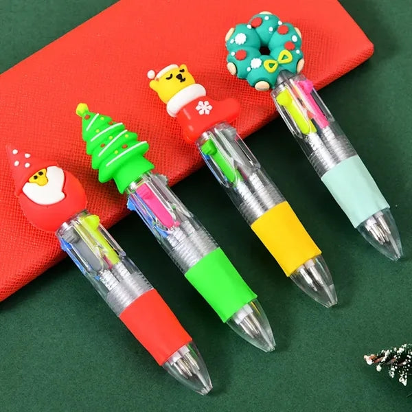 4 Inks multicolor Ballpoint Pen Christmas Gifts