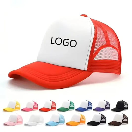 Baseball Sponge Mesh Advertising Peaked Sun Cap