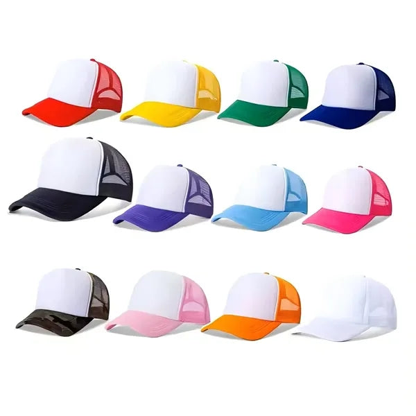 Baseball Sponge Mesh Advertising Peaked Sun Cap