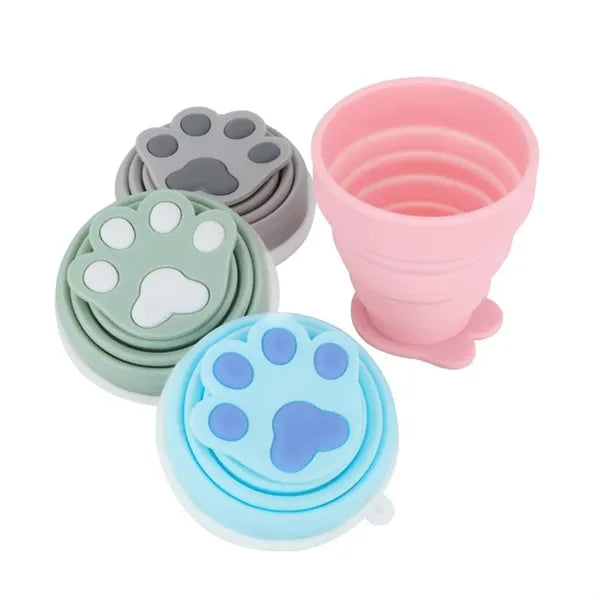 Cat Paw Silicone Folding Cup