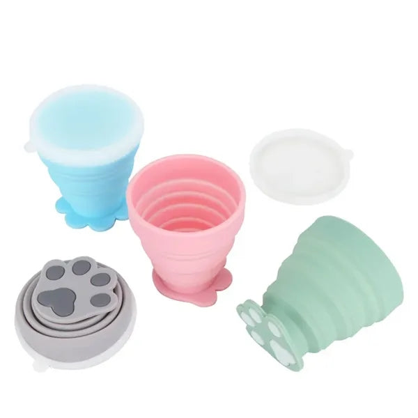 Cat Paw Silicone Folding Cup