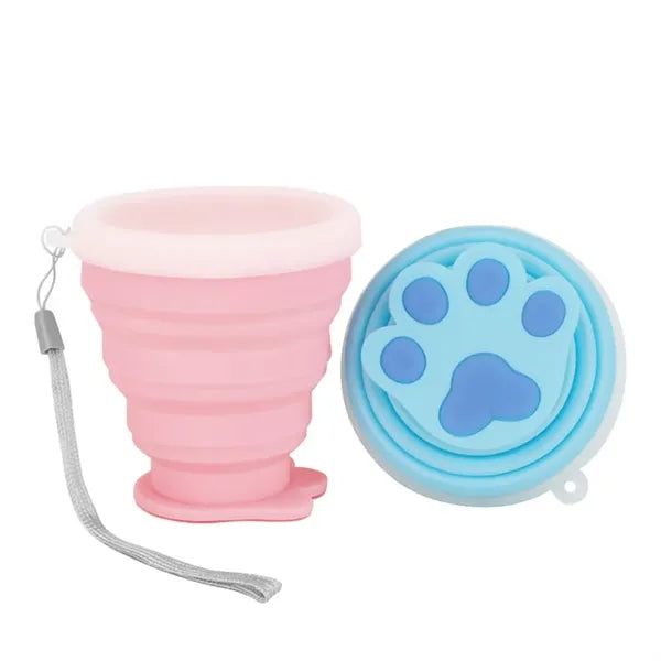 Cat Paw Silicone Folding Cup