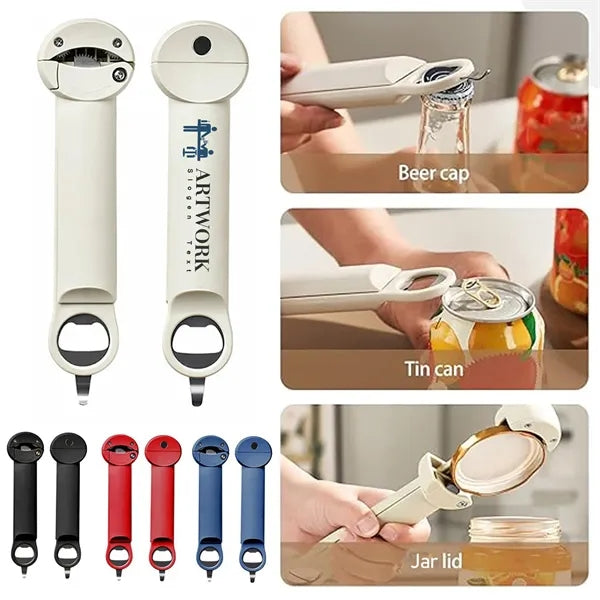 Multifunctional Bottle Opener and Can Jar Lid Gripper