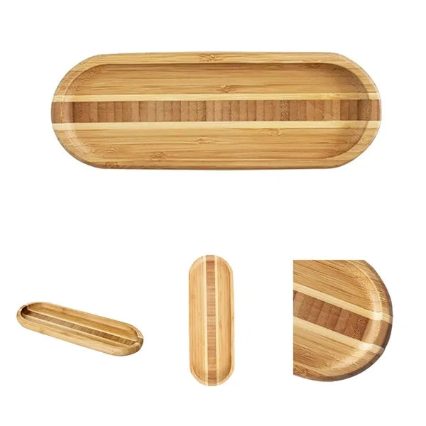 10in Bamboo Bathroom Storage Tray