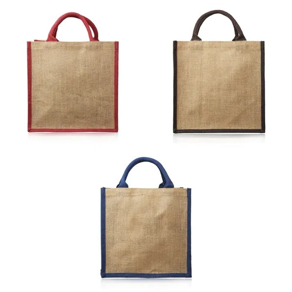 Laminated Jute Tote Bag