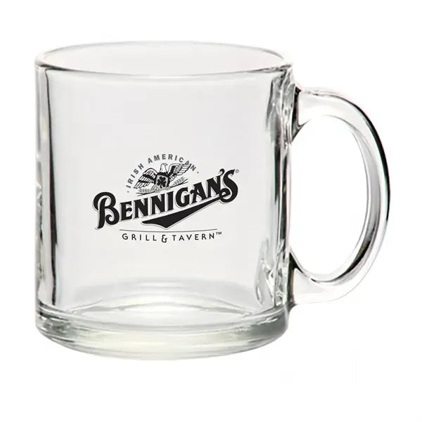 13 oz. Clear Glass Coffee Mugs