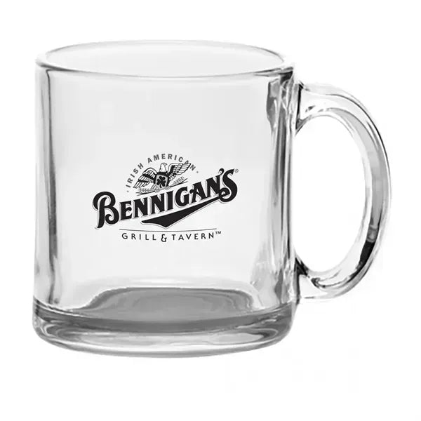 13 oz. Clear Glass Coffee Mugs