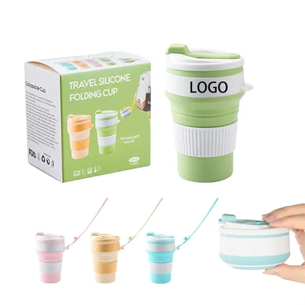 12oz Collapsible Silicone Travel Cup