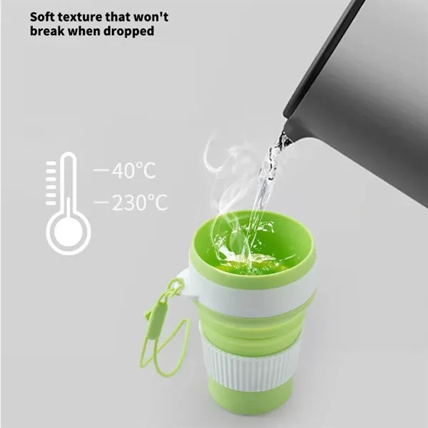 12oz Collapsible Silicone Travel Cup