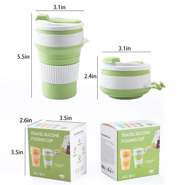 12oz Collapsible Silicone Travel Cup