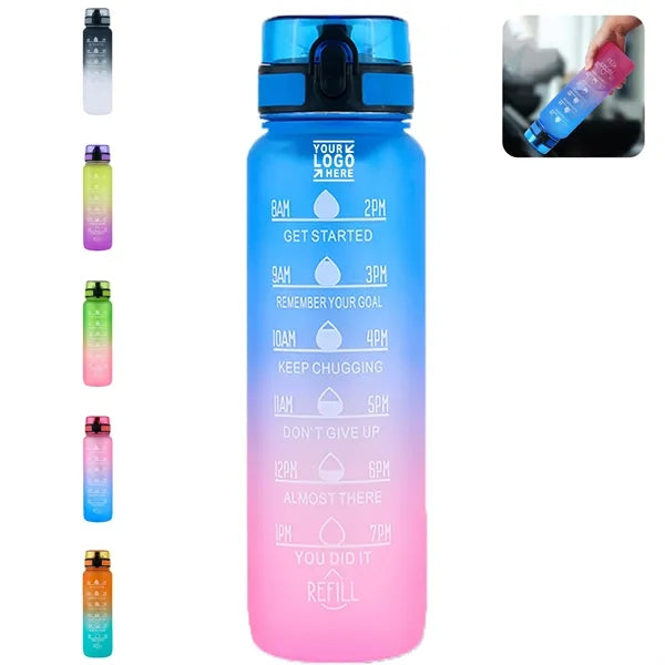 32oz Portable Colorful Water Bottle