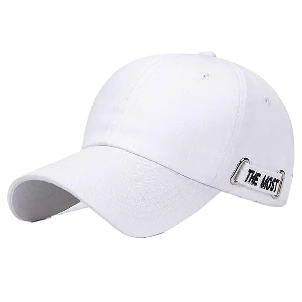 Solid color adjustable custom baseball cap