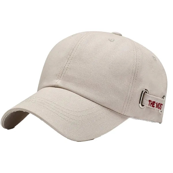 Solid color adjustable custom baseball cap