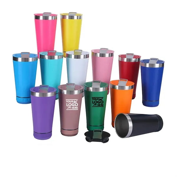 16oz Wireless Speaker Vacuum Tumbler Beer Drink Cup