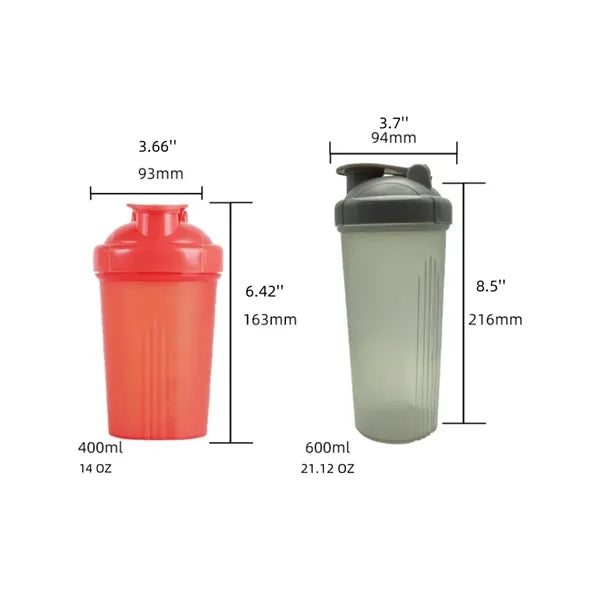 Plastic sports water bottle travel mug with stirrer ball