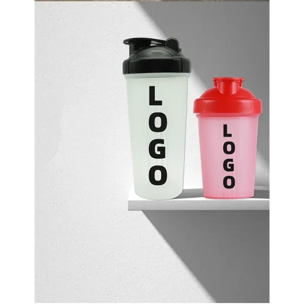 Plastic sports water bottle travel mug with stirrer ball