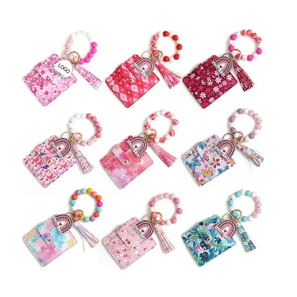 Wristlet Bracelet Keychain Wallet For Women