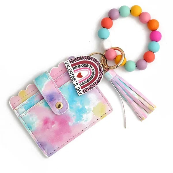 Wristlet Bracelet Keychain Wallet For Women