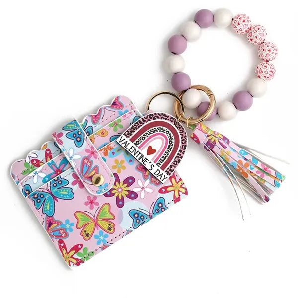 Wristlet Bracelet Keychain Wallet For Women