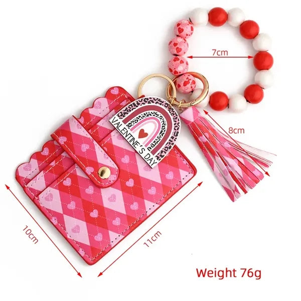 Wristlet Bracelet Keychain Wallet For Women