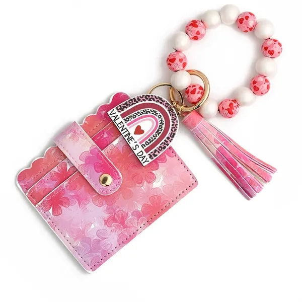 Wristlet Bracelet Keychain Wallet For Women