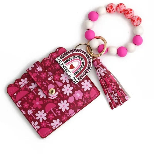 Wristlet Bracelet Keychain Wallet For Women