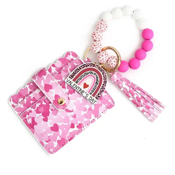 Wristlet Bracelet Keychain Wallet For Women