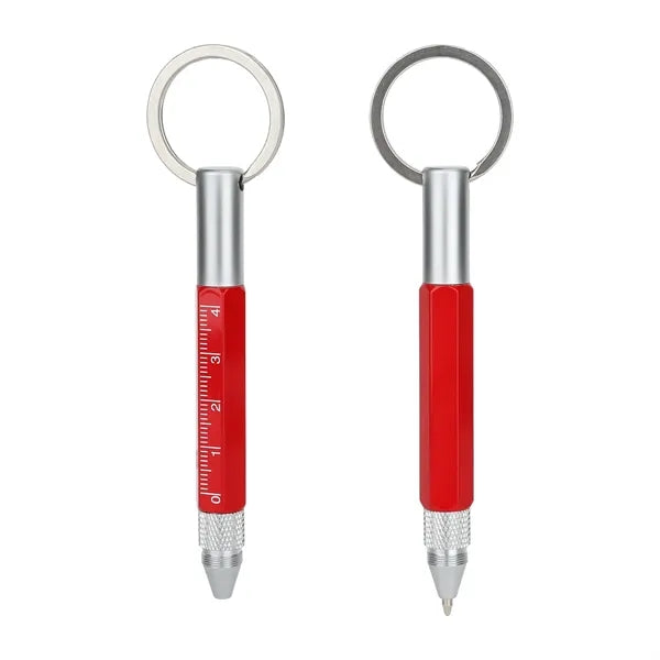 6 In 1 Multifunction Screwdriver Ballpoint Pen Keychain