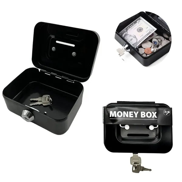 Small Cash Box With Lock And Slot
