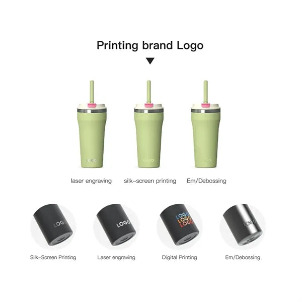 24 Oz Tumbler With Lid And Straw