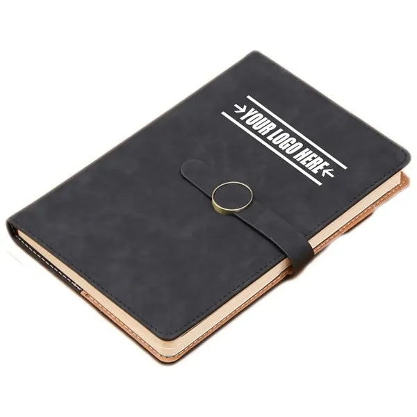 A5 Pu Leather Notebook With Buckle