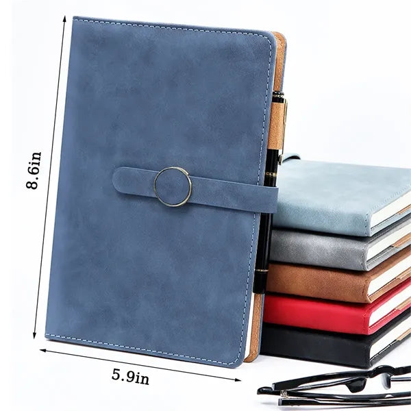 A5 Pu Leather Notebook With Buckle