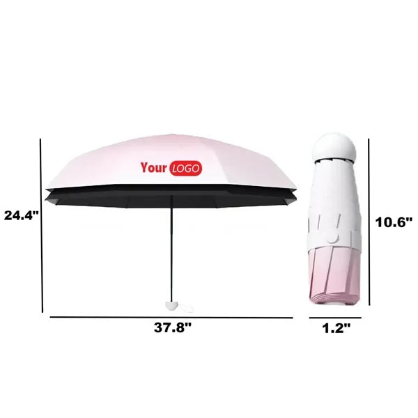 Folding 8 Bone UV Sunshine Ptrotection All-Weather Umbrella
