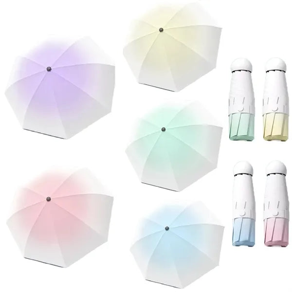 Folding 8 Bone UV Sunshine Ptrotection All-Weather Umbrella