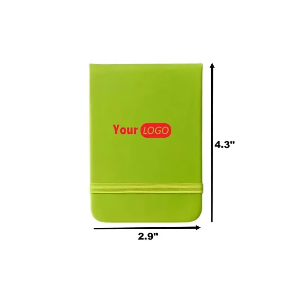 Poratble PU Leather A7 Pocket Notebook with Elastic Band